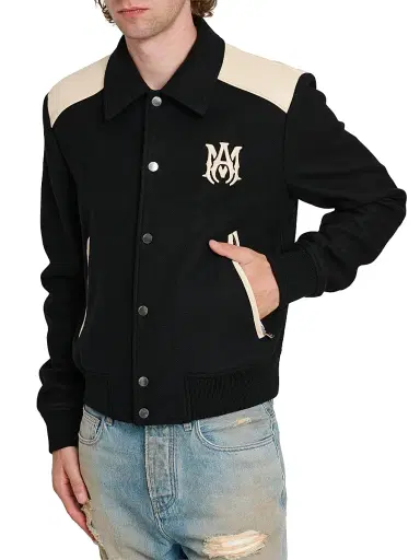 AMIRI Men's Ma Colorblock Wool-Blend Jacket | Thumbnail 6