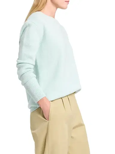 TWP Women's Boy Cashmere Crewneck Sweater - Pale Aqua | Thumbnail 4 TWP Women's Boy Cashmere Crewneck Sweater - Pale Aqua | Thumbnail 4