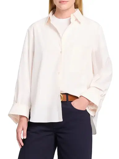 TWP Women's Next Morning Cotton Shirt - Sheer Pink - Size Medium | Thumbnail 3 TWP Women's Next Morning Cotton Shirt - Sheer Pink - Size Medium | Thumbnail 3