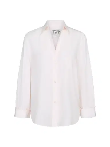 TWP Women's Next Morning Cotton Shirt - Sheer Pink - Size Medium | Thumbnail 1 TWP Women's Next Morning Cotton Shirt - Sheer Pink - Size Medium | Thumbnail 1