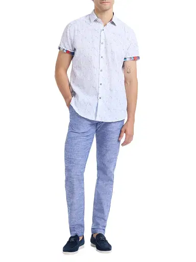 Robert Graham Men's Kingshold Geometric Stretch-Cotton Shirt - Size XXL | Thumbnail 2 Robert Graham Men's Kingshold Geometric Stretch-Cotton Shirt - Size XXL | Thumbnail 2