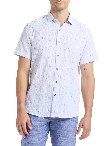 Robert Graham Men's Kingshold Geometric Stretch-Cotton Shirt - Size XXL | Thumbnail 3 Robert Graham Men's Kingshold Geometric Stretch-Cotton Shirt - Size XXL | Thumbnail 3