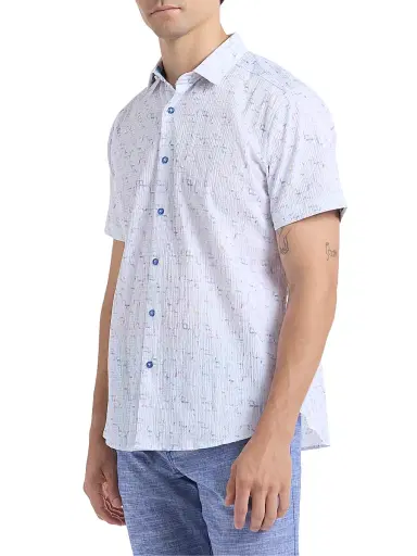 Robert Graham Men's Kingshold Geometric Stretch-Cotton Shirt - Size XXL | Thumbnail 4 Robert Graham Men's Kingshold Geometric Stretch-Cotton Shirt - Size XXL | Thumbnail 4