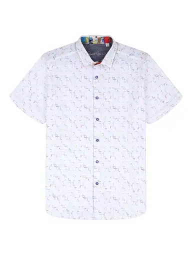 Robert Graham Men's Kingshold Geometric Stretch-Cotton Shirt - Size XXL | Thumbnail 1 Robert Graham Men's Kingshold Geometric Stretch-Cotton Shirt - Size XXL | Thumbnail 1
