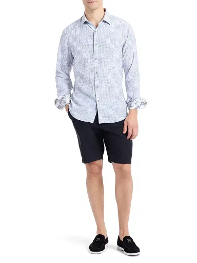 Robert Graham Men's Norfolk Printed Button-Front Shirt | Thumbnail 2 Robert Graham Men's Norfolk Printed Button-Front Shirt | Thumbnail 2
