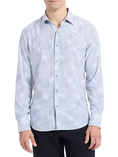 Robert Graham Men's Norfolk Printed Button-Front Shirt | Thumbnail 3 Robert Graham Men's Norfolk Printed Button-Front Shirt | Thumbnail 3