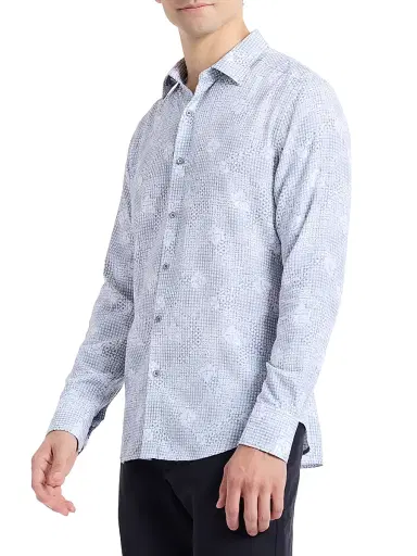 Robert Graham Men's Norfolk Printed Button-Front Shirt | Thumbnail 4 Robert Graham Men's Norfolk Printed Button-Front Shirt | Thumbnail 4