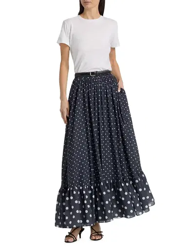 Toccin Women's Goldie Polka Dot Maxi Skirt | Thumbnail 2 Toccin Women's Goldie Polka Dot Maxi Skirt | Thumbnail 2