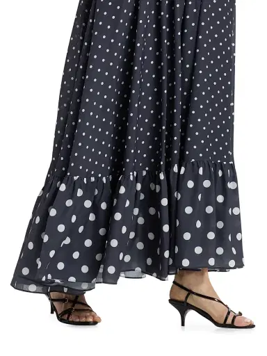 Toccin Women's Goldie Polka Dot Maxi Skirt | Thumbnail 6 Toccin Women's Goldie Polka Dot Maxi Skirt | Thumbnail 6