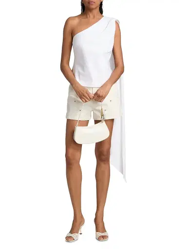 Toccin Women's Vik Stretch-Cotton One-Shoulder Top | Thumbnail 3