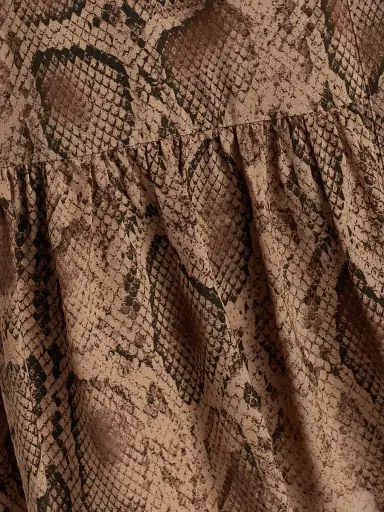 Kobi Halperin Women's Samara Snake Self-Belt Midi-Dress - Tannin Multi | Thumbnail 7