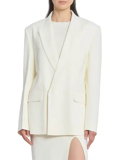 Victoria Beckham Women's Double-Breasted Tailored Jacket - | Thumbnail 3 Victoria Beckham Women's Double-Breasted Tailored Jacket - | Thumbnail 3