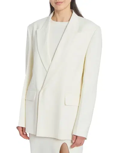 Victoria Beckham Women's Double-Breasted Tailored Jacket - | Thumbnail 6 Victoria Beckham Women's Double-Breasted Tailored Jacket - | Thumbnail 6