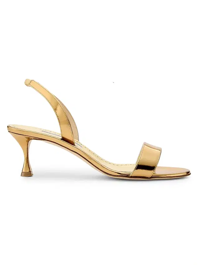 Women's Cupisan Leather Slingback Sandals - Gold