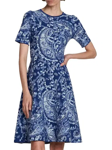 Etro Women's Paisley Knit Minidress | Thumbnail 3