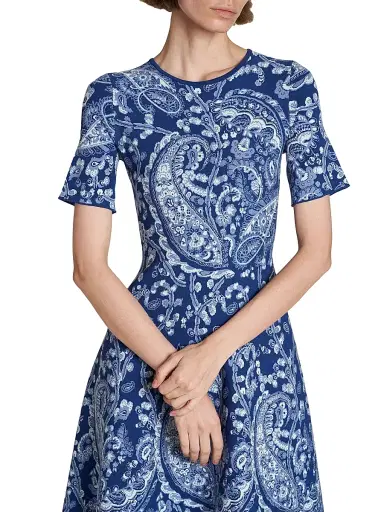Etro Women's Paisley Knit Minidress | Thumbnail 6