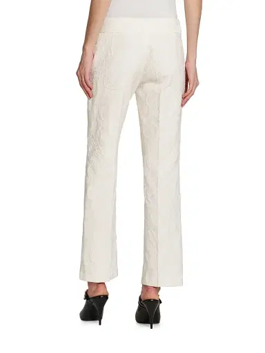Etro Women's Paisley Embossed Trousers - Light Creamy White - Size 14 | Thumbnail 5 Etro Women's Paisley Embossed Trousers - Light Creamy White - Size 14 | Thumbnail 5