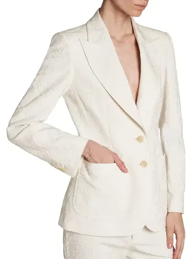 Etro Women's Paisley Embossed Two-Button Blazer | Thumbnail 6 Etro Women's Paisley Embossed Two-Button Blazer | Thumbnail 6