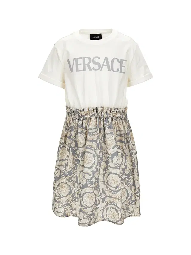 Versace Little Girl's & Girl's Logo Barocco T-Shirt Dress - Ramadan Pop Pink
