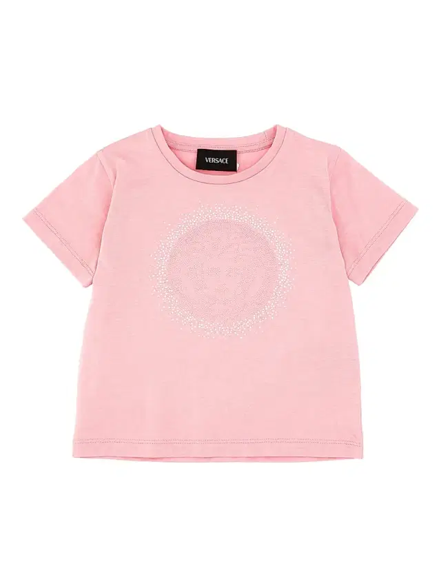 Versace Baby Girl's & Little Girl's Embellished Medusa T-Shirt - Pastel Pink