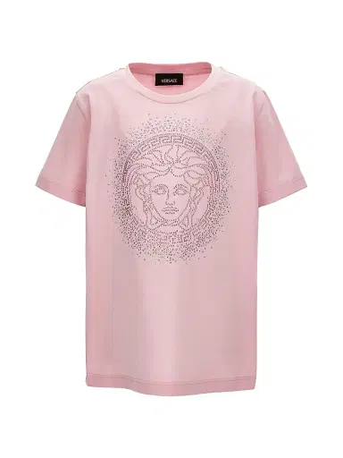 Versace Little Girl's & Girl's Medusa Jersey T-Shirt - Pastel Pink - Size 8 | Thumbnail 1 Versace Little Girl's & Girl's Medusa Jersey T-Shirt - Pastel Pink - Size 8 | Thumbnail 1