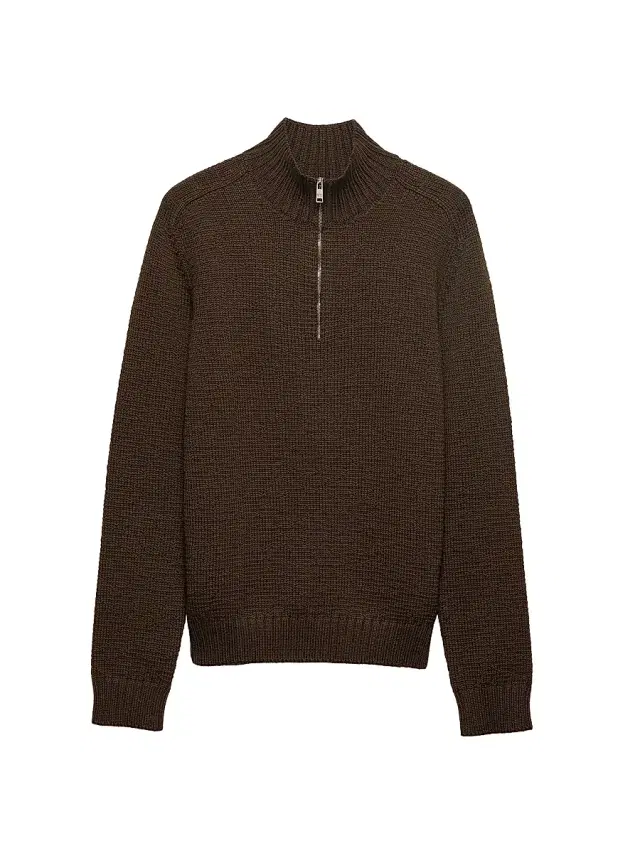 Men's Wool Turtleneck Sweater - Green