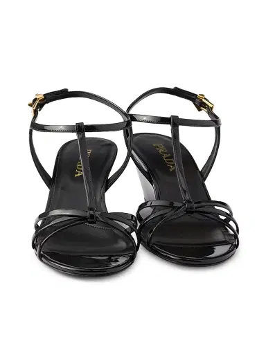 Prada Women's Patent Leather Sandals - Black - Size 11 | Thumbnail 2 Prada Women's Patent Leather Sandals - Black - Size 11 | Thumbnail 2