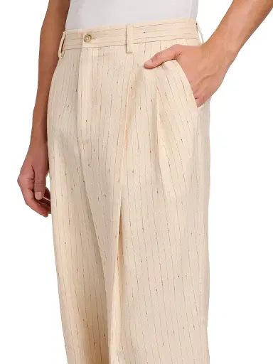 Dolce & Gabbana Men's Striped Pleat-Front Pants - Rigato - Size 42 | Thumbnail 6 Dolce & Gabbana Men's Striped Pleat-Front Pants - Rigato - Size 42 | Thumbnail 6