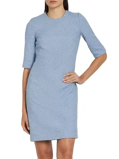 Dolce & Gabbana Women's Textured Cotton-Blend Minidress - Glicine Viola Chiari - Size 12 | Thumbnail 3 Dolce & Gabbana Women's Textured Cotton-Blend Minidress - Glicine Viola Chiari - Size 12 | Thumbnail 3