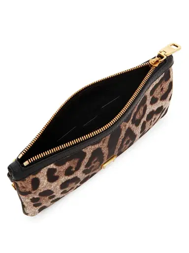 Dolce & Gabbana Women's Necessaire Leopard-Print Pouch | Thumbnail 3 Dolce & Gabbana Women's Necessaire Leopard-Print Pouch | Thumbnail 3