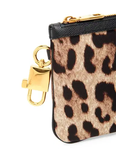 Dolce & Gabbana Women's Necessaire Leopard-Print Pouch | Thumbnail 4 Dolce & Gabbana Women's Necessaire Leopard-Print Pouch | Thumbnail 4
