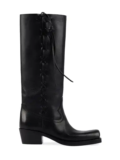 Paris Texas Women's Roxanne 45MM Lace-Up Detail Leather Boots | Thumbnail 1 Paris Texas Women's Roxanne 45MM Lace-Up Detail Leather Boots | Thumbnail 1