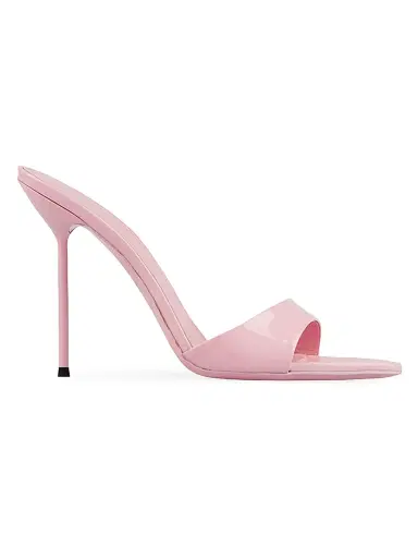 Paris Texas Women's Lidia 100MM Leather Mules - Petal Pink | Thumbnail 1 Paris Texas Women's Lidia 100MM Leather Mules - Petal Pink | Thumbnail 1