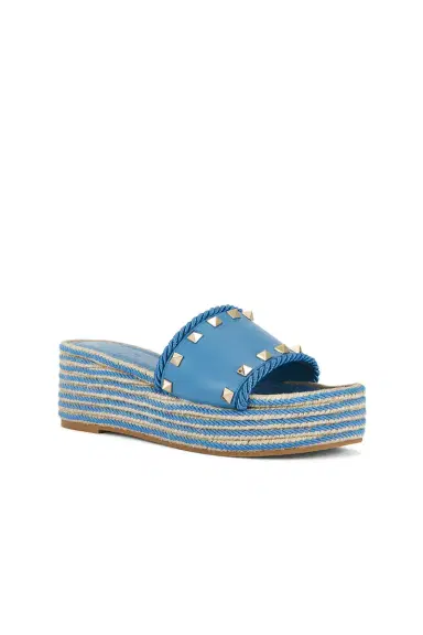Valentino Garavani Rockstud Flatform Espadrille Slide | Thumbnail 2 Valentino Garavani Rockstud Flatform Espadrille Slide | Thumbnail 2