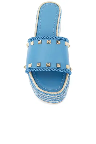 Valentino Garavani Rockstud Flatform Espadrille Slide | Thumbnail 4 Valentino Garavani Rockstud Flatform Espadrille Slide | Thumbnail 4