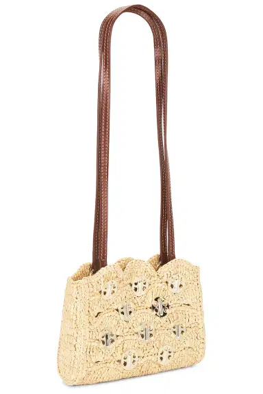 Rabanne Raffia Shoulder Bag | Thumbnail 4 Rabanne Raffia Shoulder Bag | Thumbnail 4