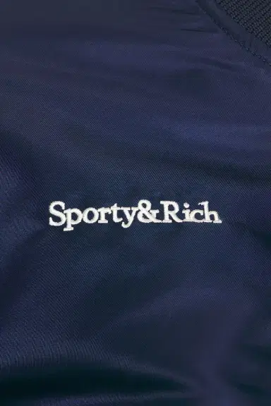 Sporty & Rich Yankees Curve Nylon Varsity Jacket | Thumbnail 7