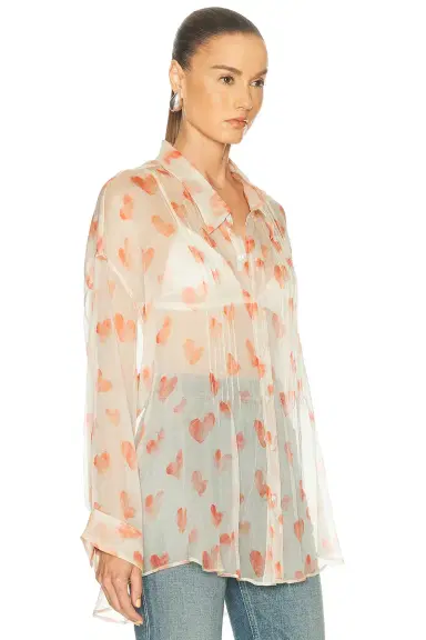 R13 Pintuck Drop Neck Shirt | Thumbnail 2 R13 Pintuck Drop Neck Shirt | Thumbnail 2