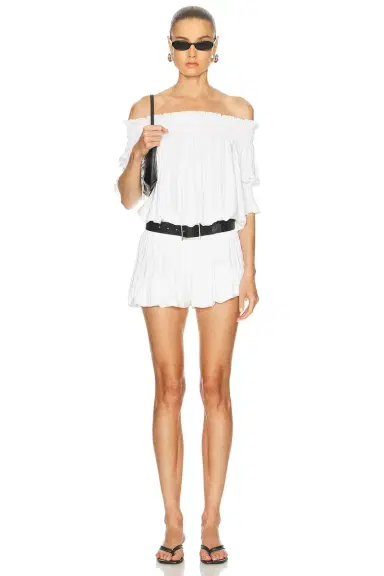 Norma Kamali Short Sleeve Peasant Bodysuit | Thumbnail 5 Norma Kamali Short Sleeve Peasant Bodysuit | Thumbnail 5