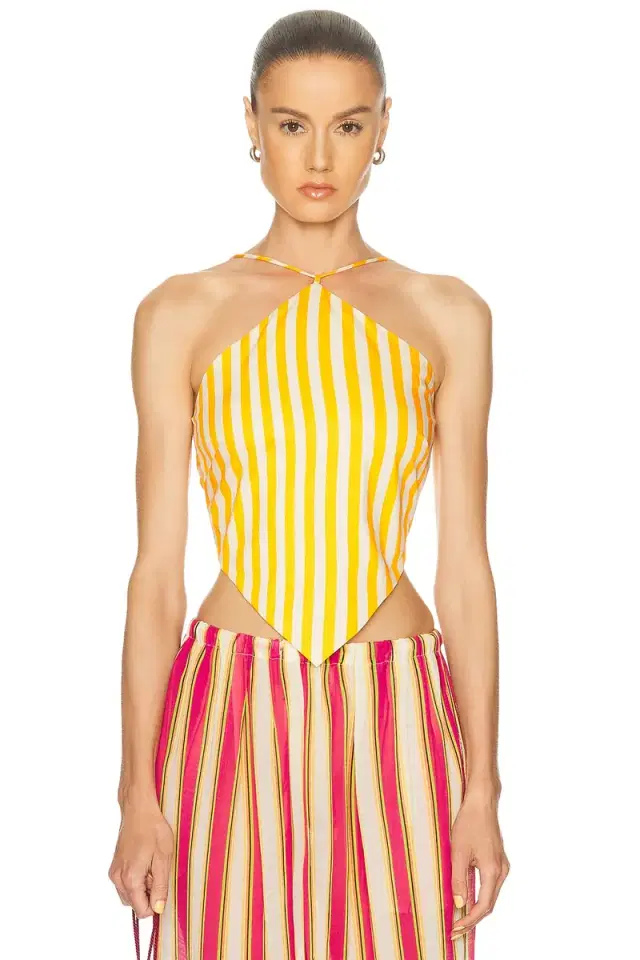 Kit Poplin Tie Top
