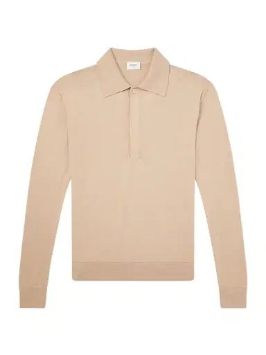 Saint Laurent Silk and Cotton-Blend Polo Sweater - Men | Thumbnail 1