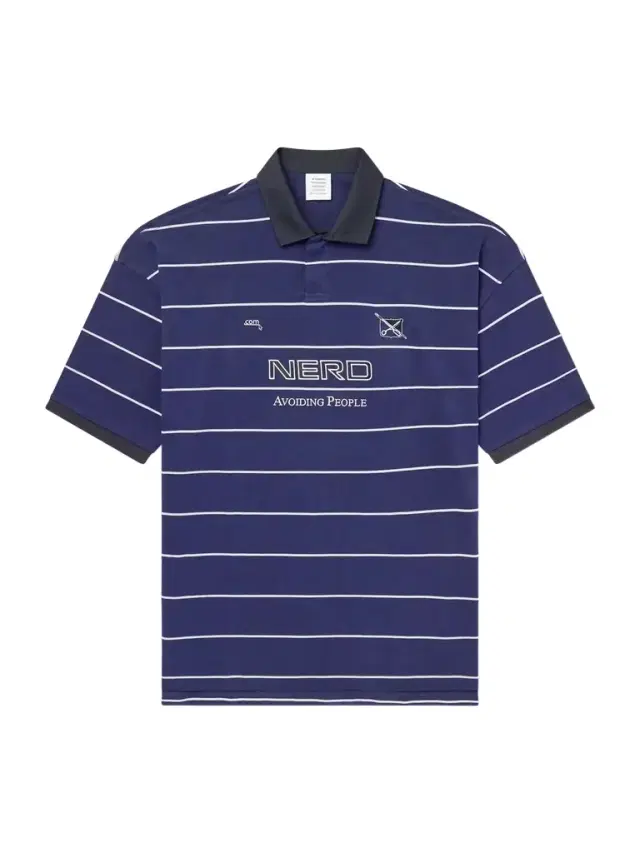Nerd Embroidered Striped Cotton-Jersey Polo Shirt - Men