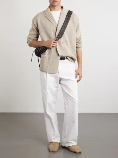 Inis Meáin Linen Cardigan - Men | Thumbnail 2 Inis Meáin Linen Cardigan - Men | Thumbnail 2
