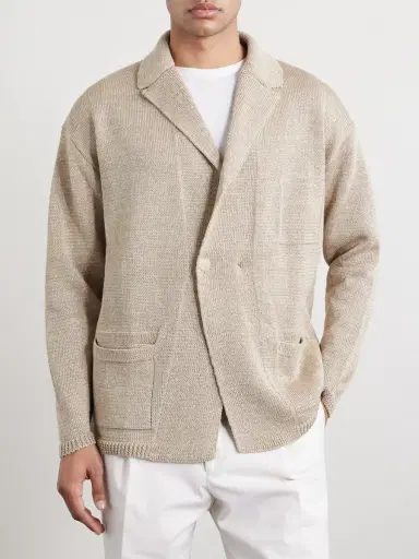 Inis Meáin Linen Cardigan - Men | Thumbnail 3 Inis Meáin Linen Cardigan - Men | Thumbnail 3