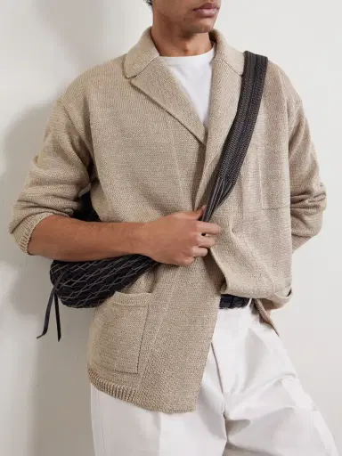 Inis Meáin Linen Cardigan - Men | Thumbnail 5 Inis Meáin Linen Cardigan - Men | Thumbnail 5