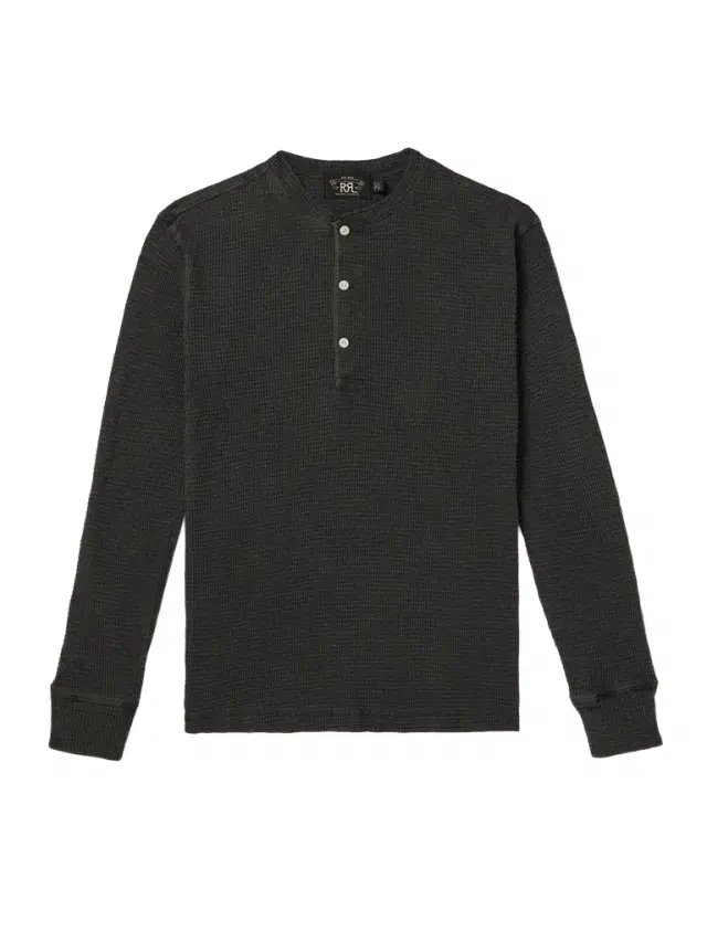 Slim-Fit Textured-Cotton Henley T-Shirt - Men
