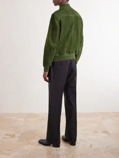 Tom Ford Perforated Suede Bomber Jacket - Men | Thumbnail 4 Tom Ford Perforated Suede Bomber Jacket - Men | Thumbnail 4