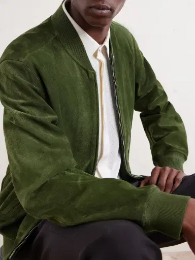 Tom Ford Perforated Suede Bomber Jacket - Men | Thumbnail 5 Tom Ford Perforated Suede Bomber Jacket - Men | Thumbnail 5