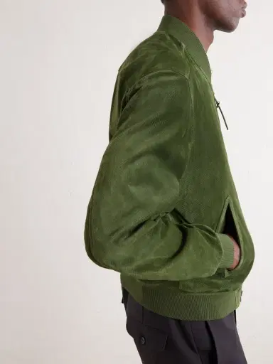 Tom Ford Perforated Suede Bomber Jacket - Men | Thumbnail 6 Tom Ford Perforated Suede Bomber Jacket - Men | Thumbnail 6