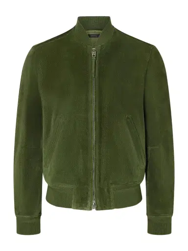 Tom Ford Perforated Suede Bomber Jacket - Men | Thumbnail 1 Tom Ford Perforated Suede Bomber Jacket - Men | Thumbnail 1